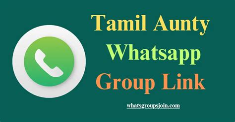 833+ Active Tamil Aunty Whatsapp Group Links 2024